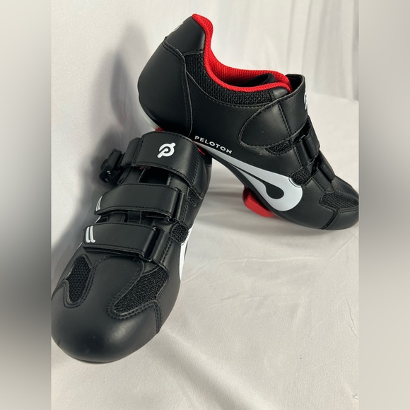 Peloton Shoes - Peloton Black, White & Red Indoor Cycling Shoes EU 38